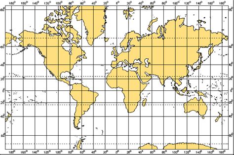 Longitude And Latitude Map With Degrees