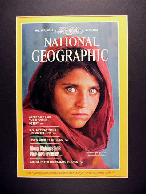 1985 Afghan Girl National Geographic Covervintage Magazine Etsy