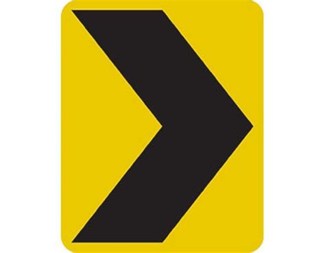 3m Yellow And Black Chevron Sign Boards For Road Signage Size 500 X