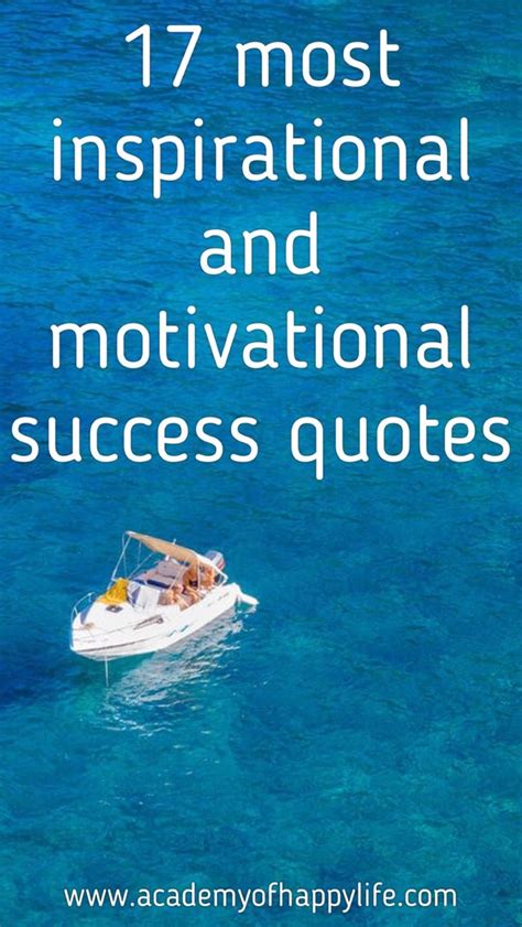 A Boat In The Ocean With Text That Reads 17 Most Inspirational And