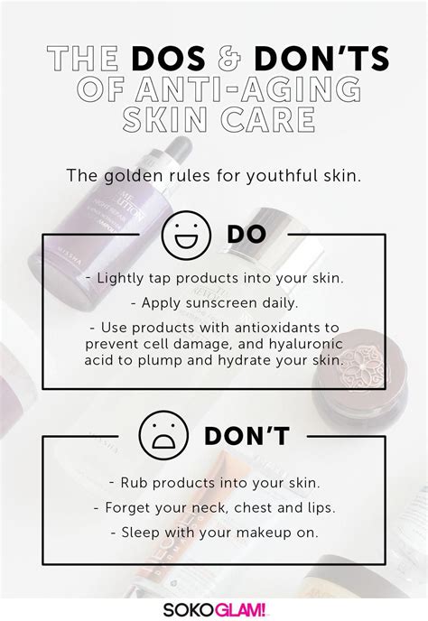 The Dos And Donts Of Anti Aging Skincare Here Are The Golden Rules For