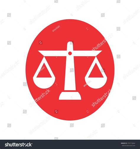 Law Scale Logo Vector Justice Symbol Stock Vector Royalty Free