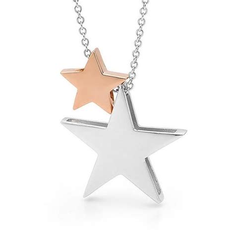 Gold Necklace Wedding Star Necklace Silver Silver Jewels Silver