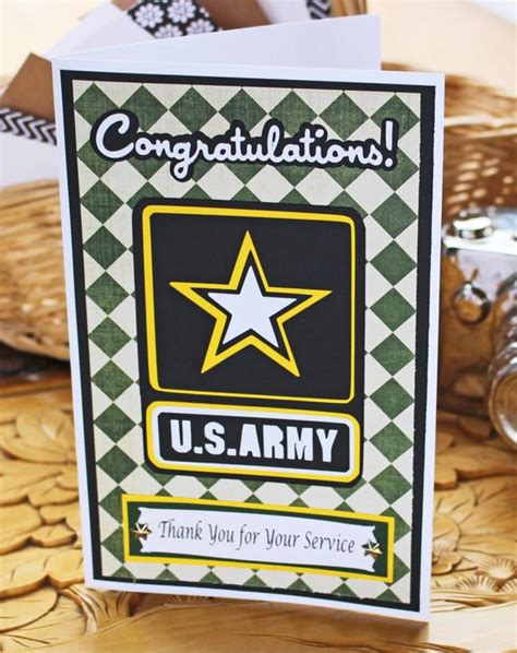 Army Card Retirement Promotion Graduation Military Go