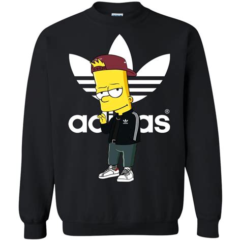 Adidas Hypebeast Bart Simpson Unisex Pullover Sweatshirt Shop Adidas