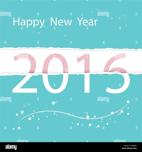 Happy New Year 2016colorful Greeting Card Designvector Illustration