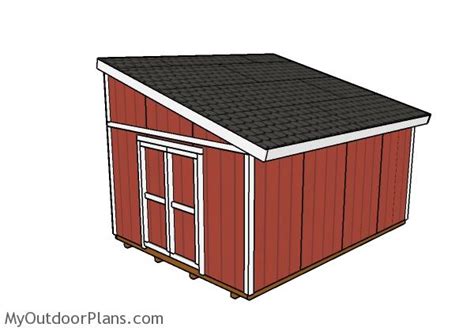 12x16 Lean To Shed Plans Myoutdoorplans Free Woodworking Plans And