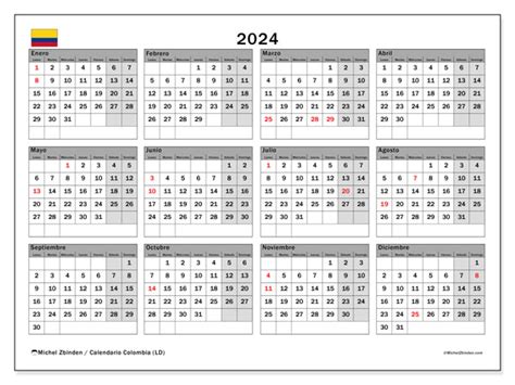 Calendario Con Festivos En Colombia Tim Lezlie