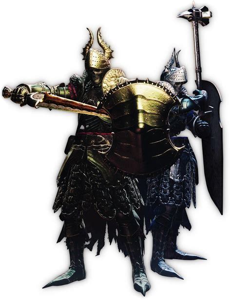 Golden Knight And Silver Knight Dragons Dogma Fantasy Concept Art