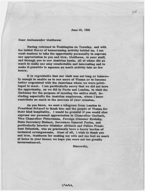 Filethank You Letter From John F Kennedy June 10 1961 Nara