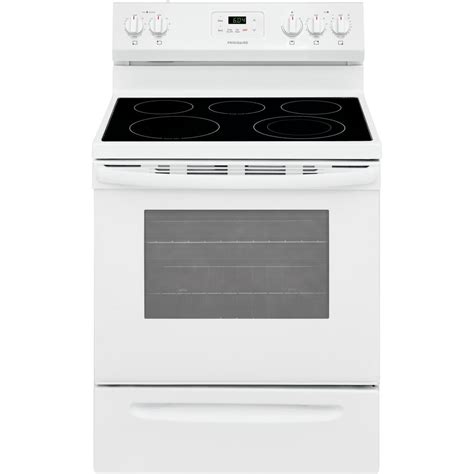Frigidaire Fcre3052aw 30 Inch White Smooth Top Electric Range At