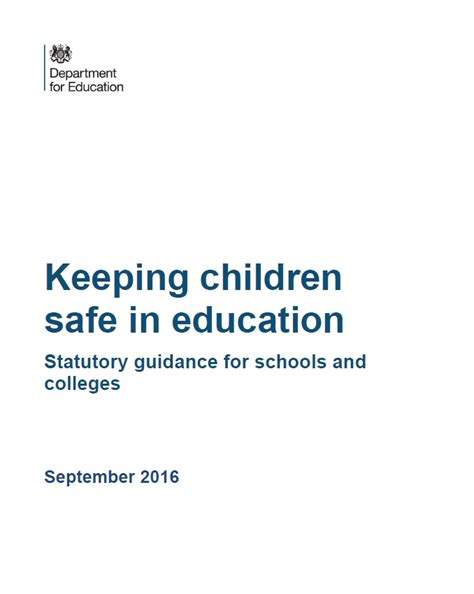 Keeping Children Safe In Education Revised For September