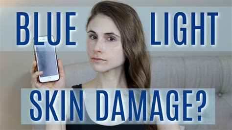 Does Blue Light Damage Skin Dr Dray Youtube