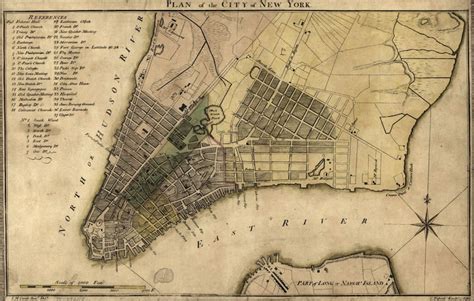 1789 Map Of New York City Etsy