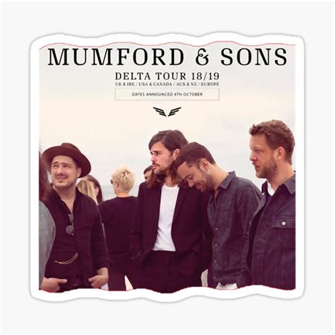 Mumford And Sons Sticker For Sale By Ubinadaviesl Redbubble