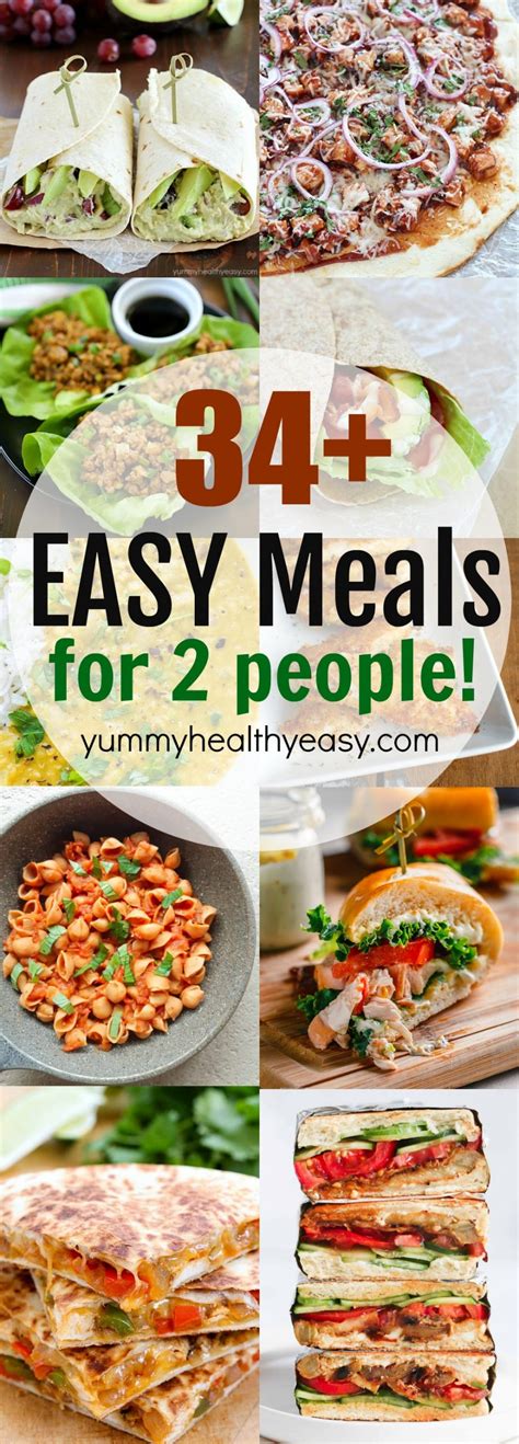 34 Easy Meal Recipes For Two People Yummy Healthy Easy