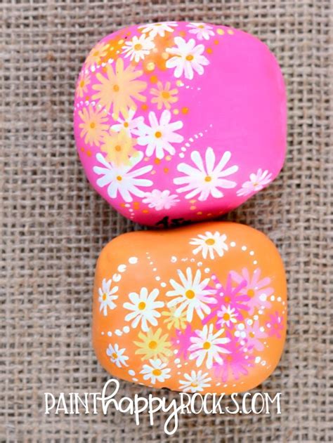 Rock Painting Flowers Yellow Flowers Painted Rocks Craft Painted