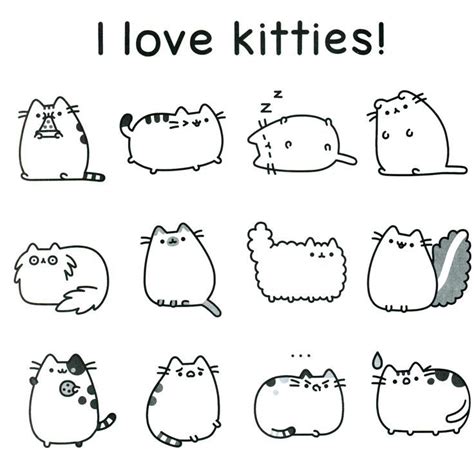 I Love Kitties Pusheen Coloring Page Pusheen Coloring Pages Unicorn