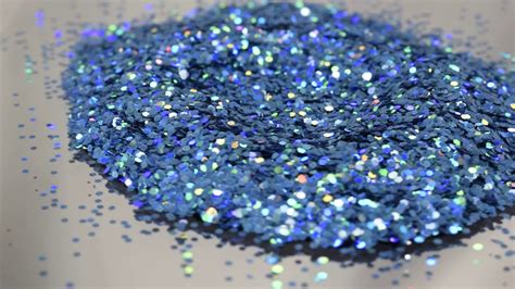 Chunky Steel Blue Holographic Metal Flake Glitter 0040 Hex Youtube