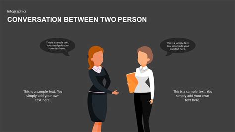 Conversation Between Two Person Powerpoint Template