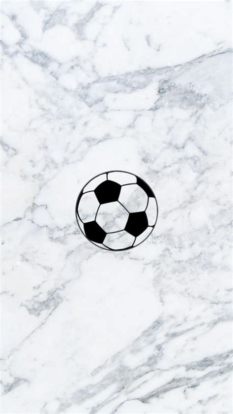Marble Soccer Ball On White Floor