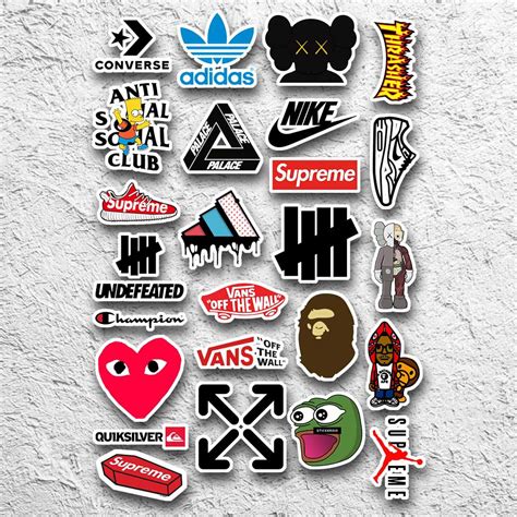Jual Hd Paket Sticker Hypebeast Brand Indonesiashopee Indonesia