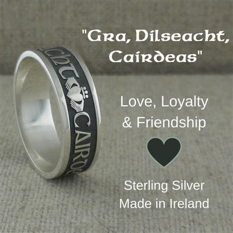 Handmade In Ireland Mens 7 Mm Love Loyalty Friendship Gaelic Wedding