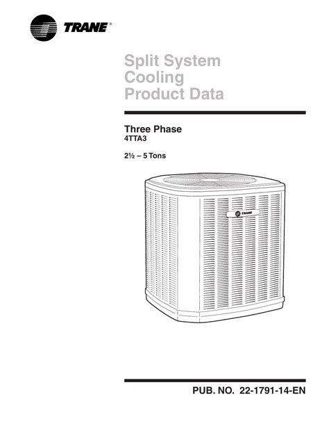 Trane Split System Cooling Product Data Three Phase 4tta3 2 Manualzz