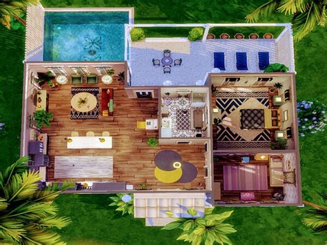 Tropics Bungalow By Ljanep6 From Tsr • Sims 4 Downloads