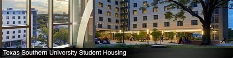 Home Residential Life And Housing Texas Southern University