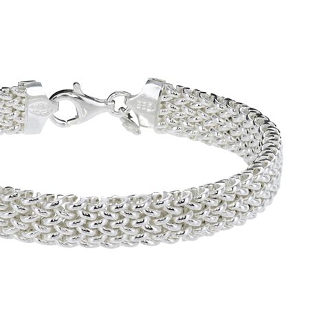Woven Link Sterling Silver Bracelet | Silver bracelets simple, Jewelry bracelets silver, Silver ...