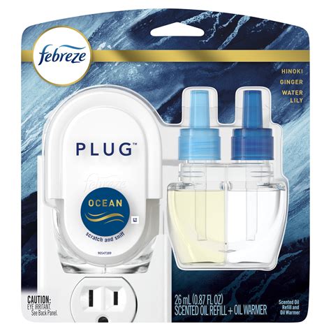Febreze Plug Odor Eliminating Air Freshener Ocean Starter Kit