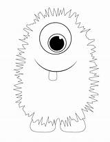Monster Coloring sketch template