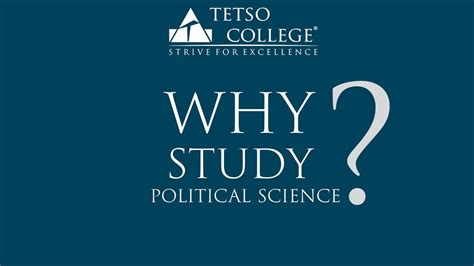 Why Study Political Science Tetso College Youtube