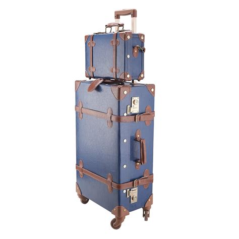 Co Z Premium Vintage Luggage Set 24 Tsa Locks Wheel Suitcase With 12