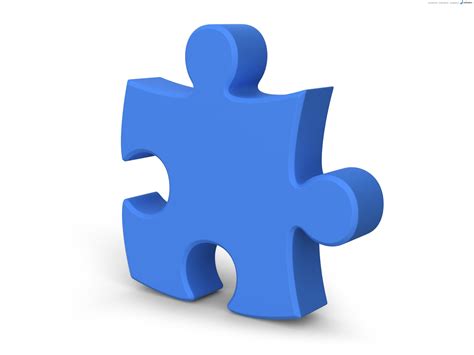Single Jigsaw Puzzle Piece 3d Symbol Psdgraphics