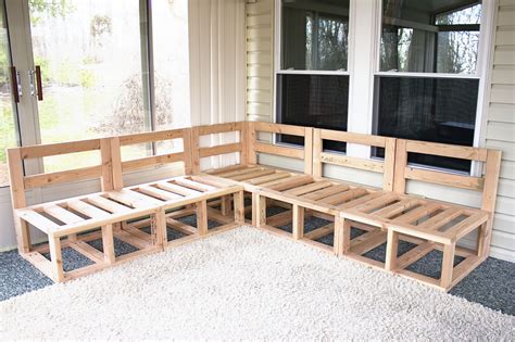 Outdoor Sectional Framing Diy Project Diy Outdoor