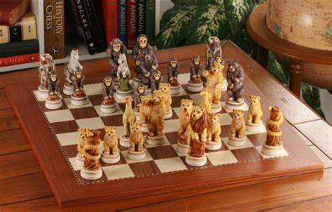 Animal Kingdom Chess Set Chess House