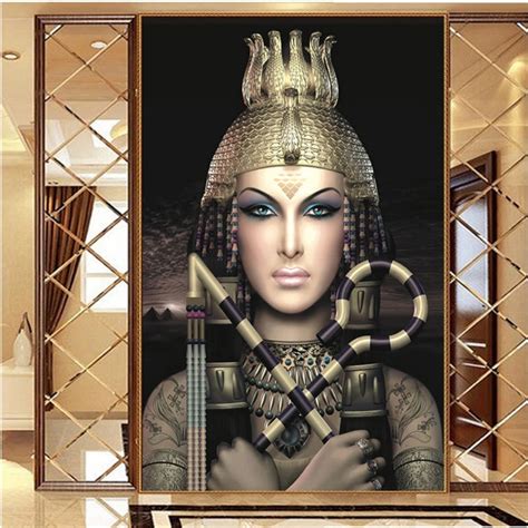 Beibehang Large Custom Nonwovens Wallpapers Mural Ancient Egyptian Pharaoh Reliefs Around The