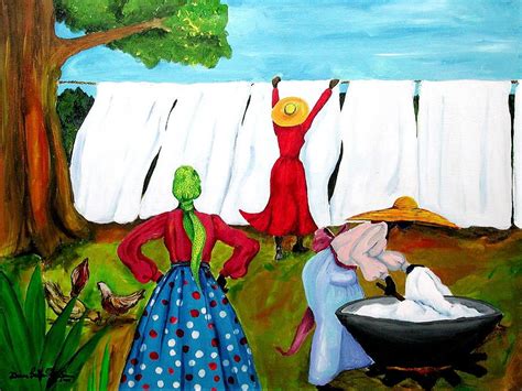 Wash Day By Diane Britton Dunham Art Laundry Art