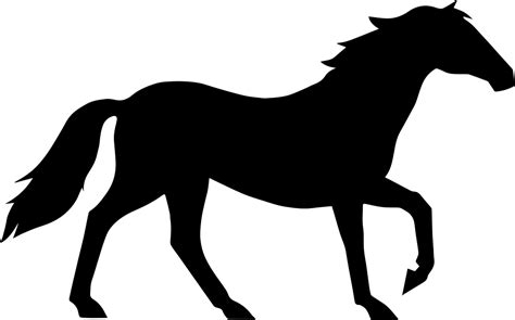 Animals On White Horse Silhouette Drawing Vector Graphics Horse Png