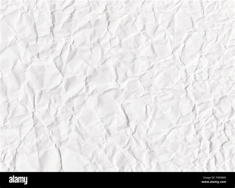Crumpled And Wrinkled White Paper Texture Stock Photo Alamy