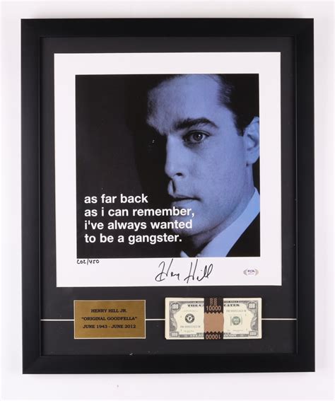 Henry Hill Signed Goodfellas Le Custom Framed Photo Display Inscribed