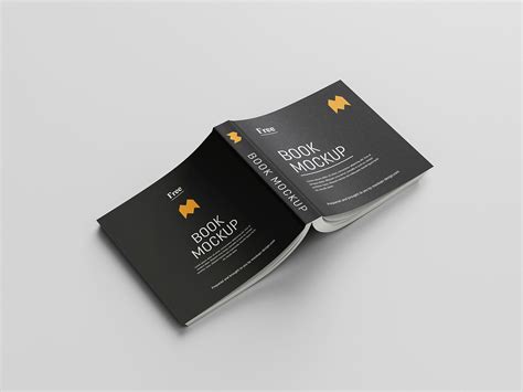 Free perspective mockup for websites. Free square book mockup on Behance