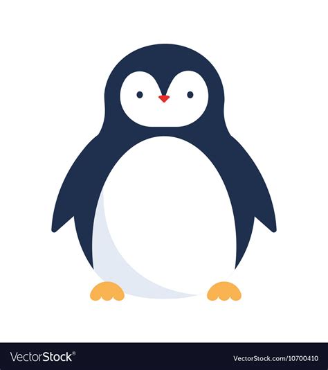 Cute Penguin Icon Royalty Free Vector Image Vectorstock