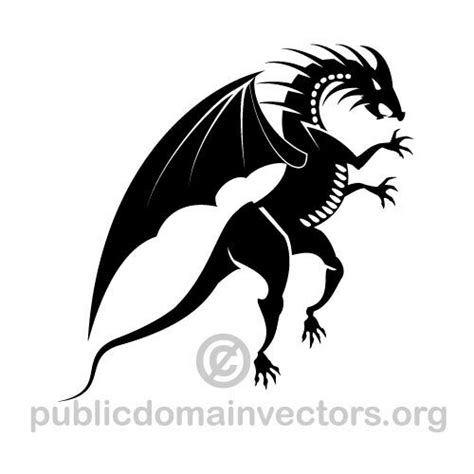 Black Dragon Vector Graphics Public Domain Vectors