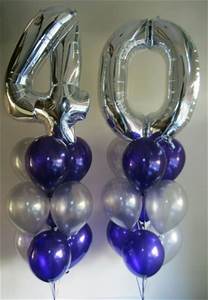 40th Birthday Balloons Helium Balloons Perth 40 Megaloon Balloon