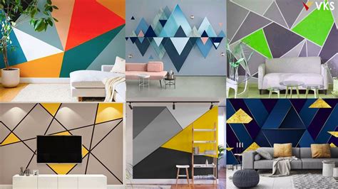 Geometric Wall Paint Design 3d Wall Painting Design Ideas Modern