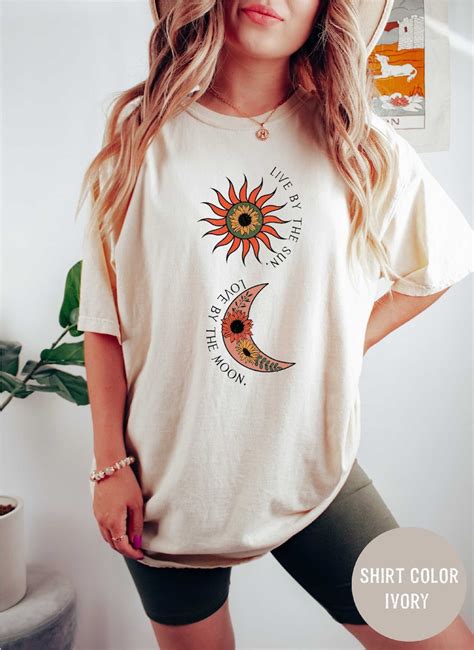 Comfort Colors Live By The Sun Love By The Moon Shirt Sun Moon Shirt