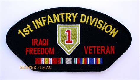 1st Infantry Division Iraqi Freedom Veteran Authentic Patch Us Army Big